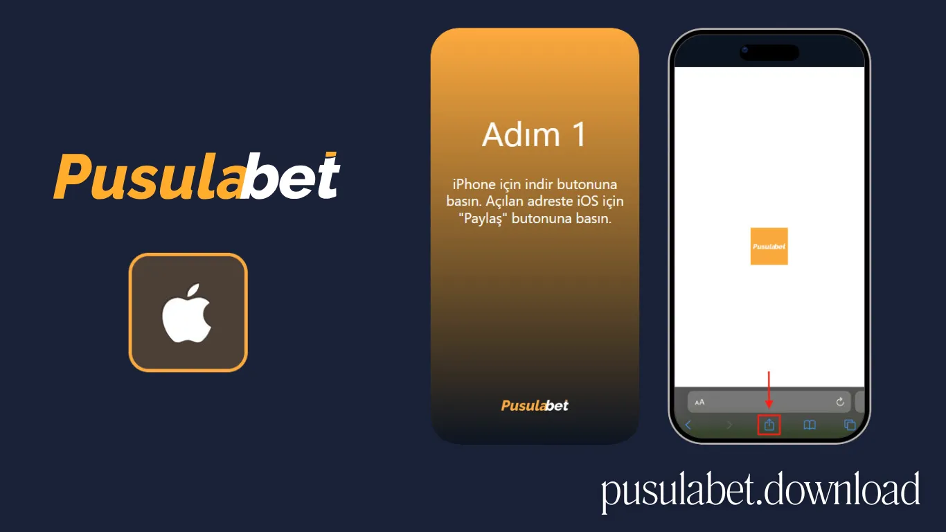 iOS kurulum adım 1 — Safari tarayıcısının açılması