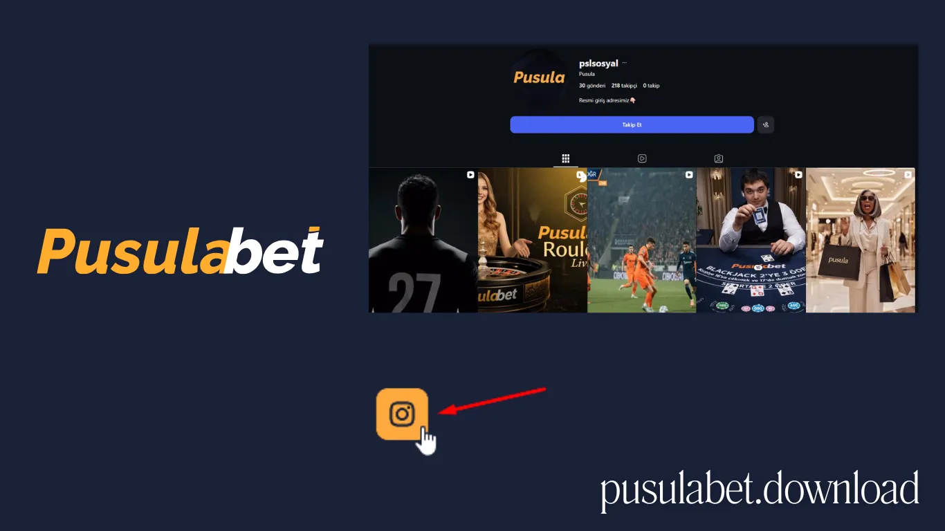 Pusulabet resmi Instagram hesabı